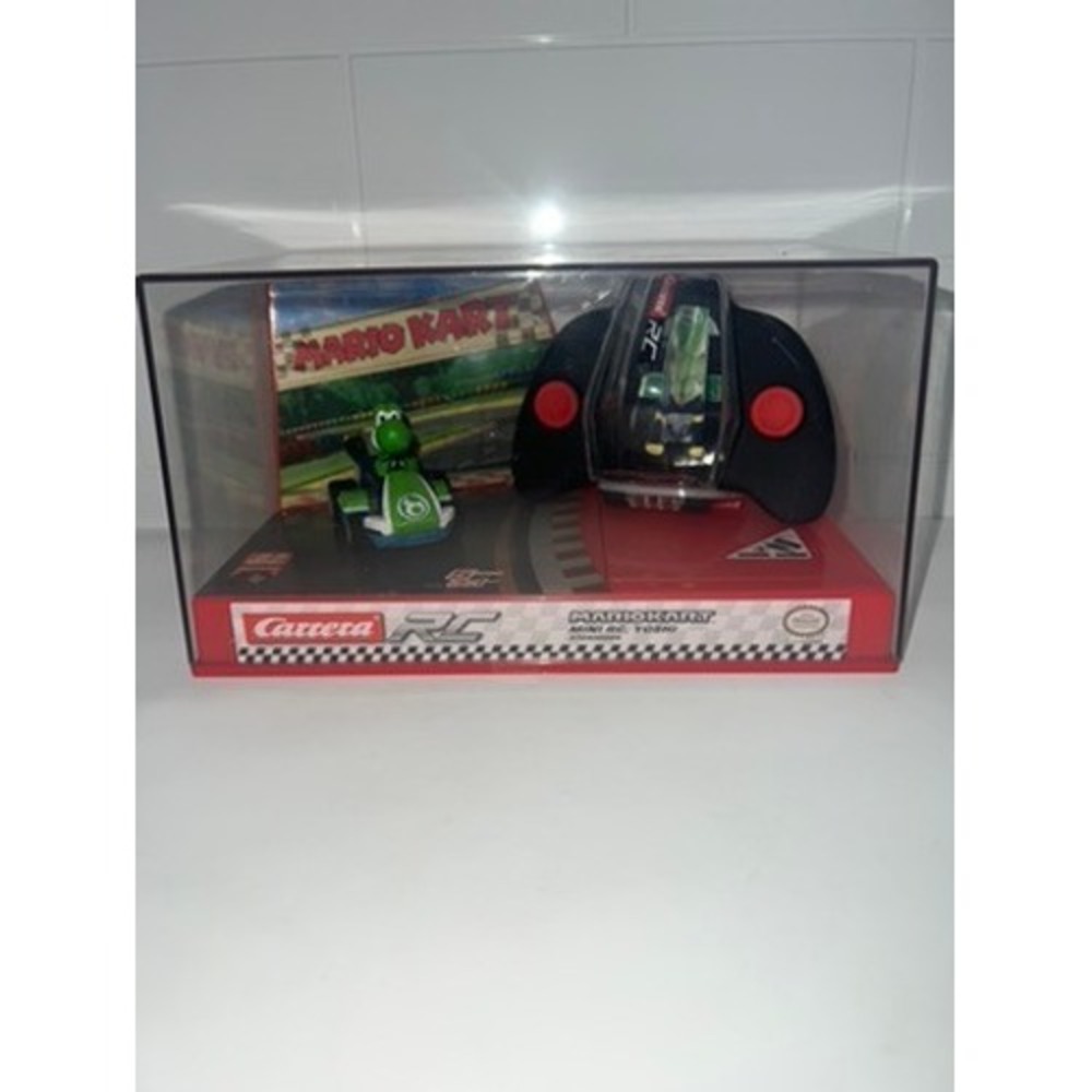 Carrera RC Mario Kart Mini RC Yoshi 2.4GHz Remote Control Car with Display Case